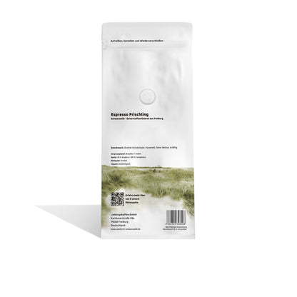 Espresso Frischling Schwarzwild Kaffeeroesterei Freiburg 1000 Rueckseite
